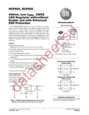 NCP606MN33T2G datasheet  